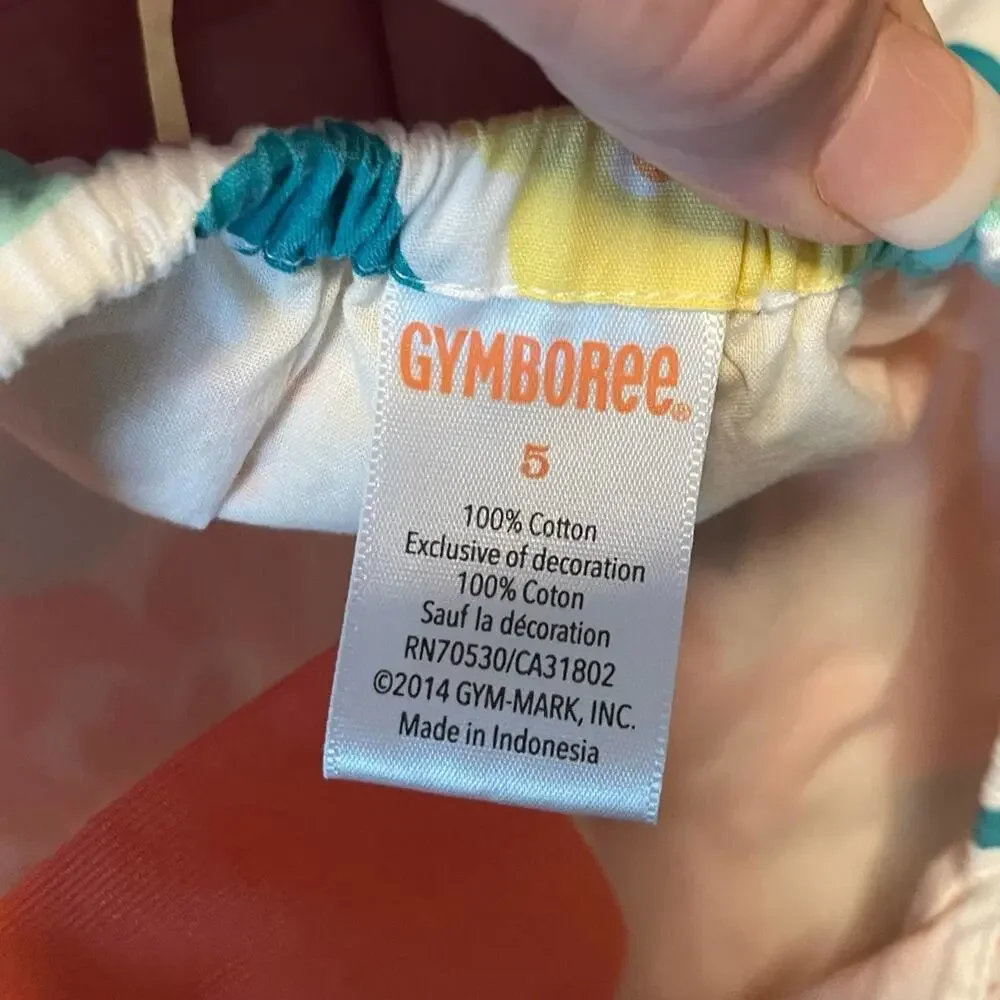 Gymboree Bright Floral Cotton Sundress Girls Size 5